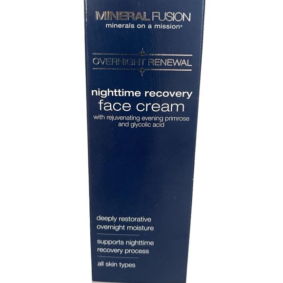 Mineral Fusion Overnight Renewal Nighttime Recovery Face Cream Vegan Sealed - Picture 7 of 7